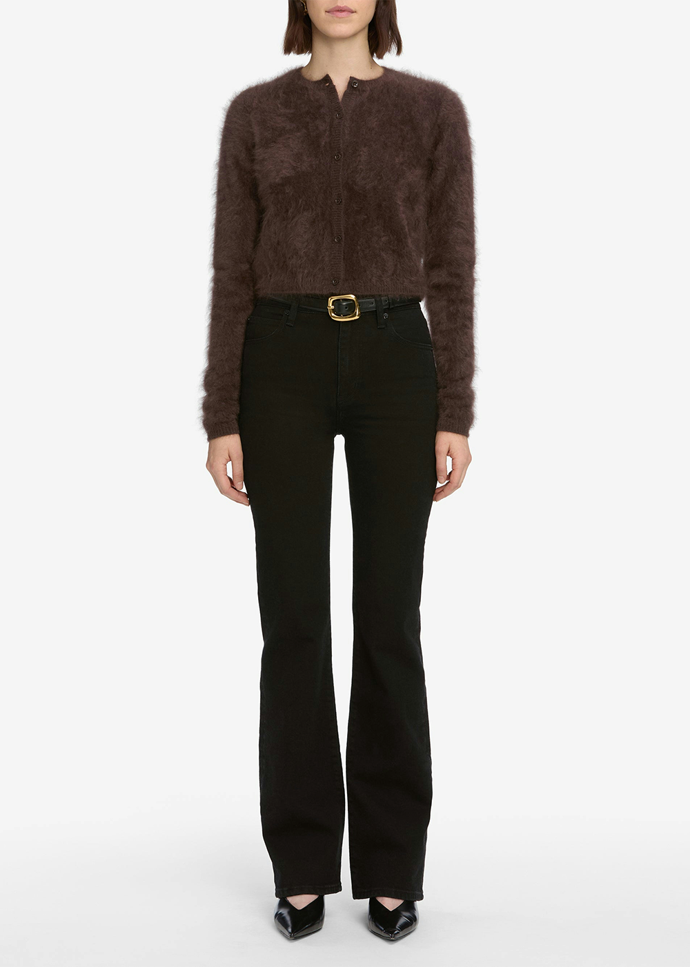 The Teddy Cardigan - Coffee - FRAME Canada - Danali