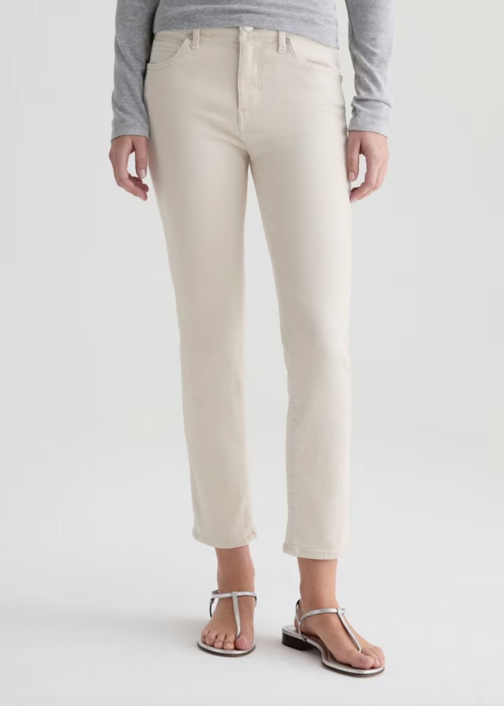 Mari Crop High Rise Slim Pant - Pumice - AG Jeans Canada - Danali - FSW1A48PMCE