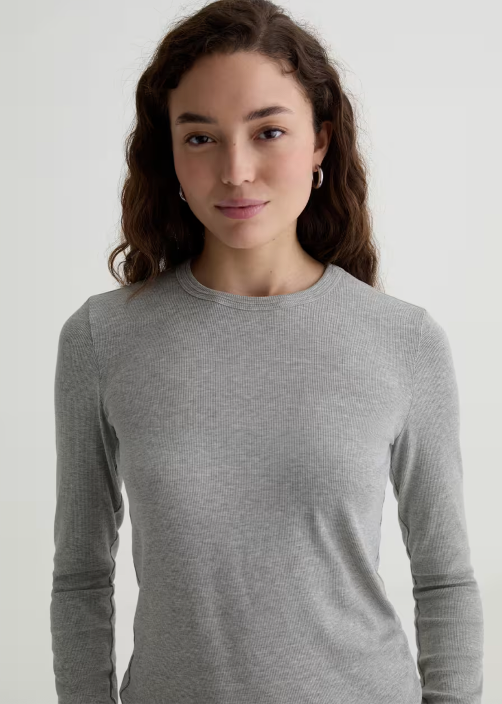 Julia Long Sleeve T-Shirt - Heather Grey - AG Jeans Canada - Danali - FXR71659HTG