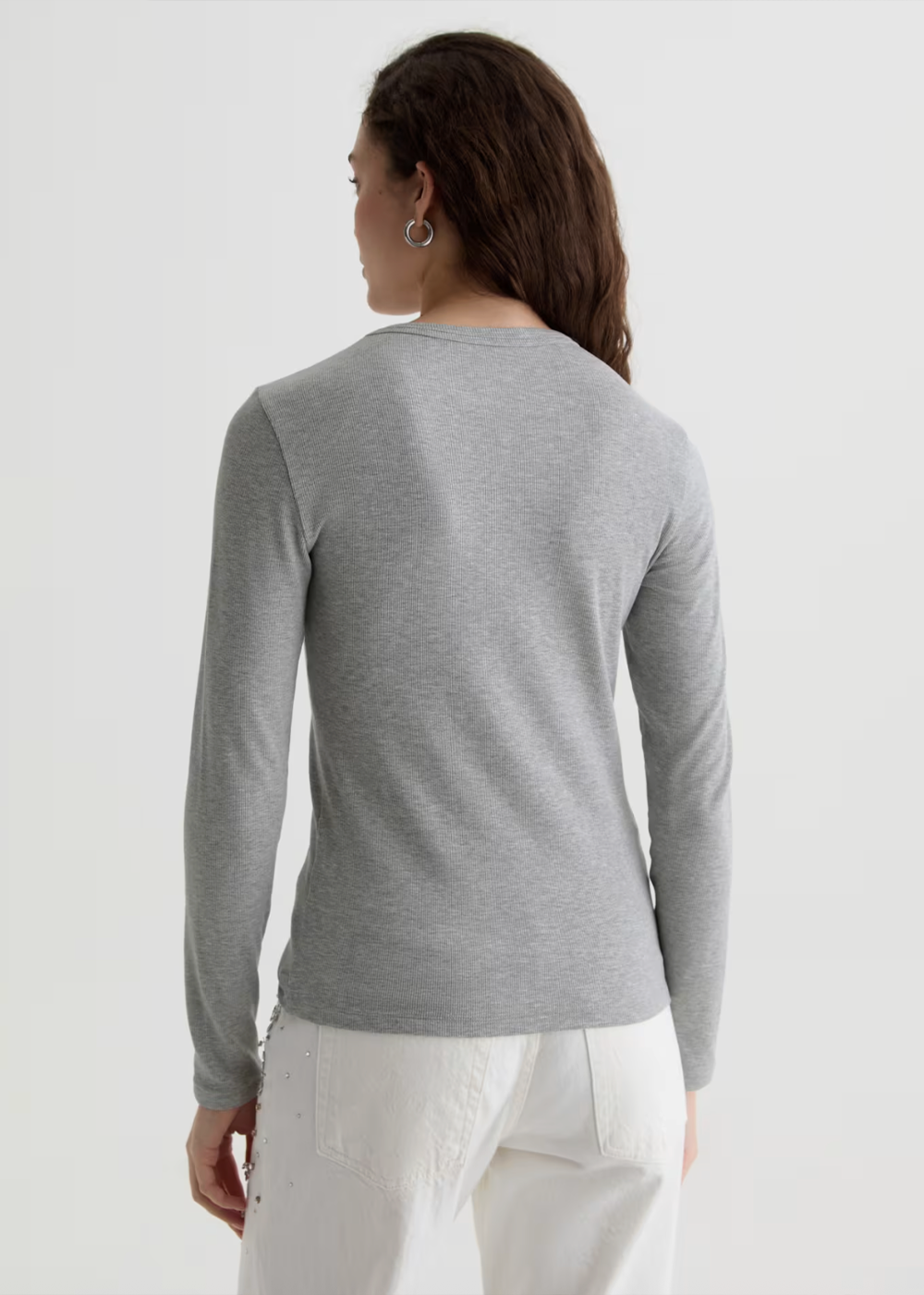 Julia Long Sleeve T-Shirt - Heather Grey - AG Jeans Canada - Danali - FXR71659HTG