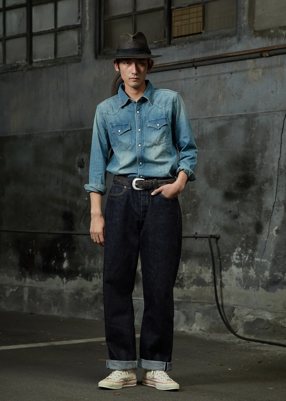 0105XXW - Wide Selvedge Raw 15.5 oz Denim - Indigo - FullCount Canada - Danali