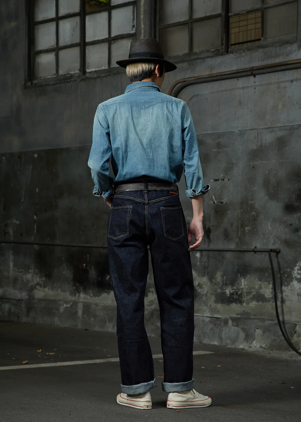 0105XXW - Wide Selvedge Raw 15.5 oz Denim - Indigo - FullCount Canada - Danali