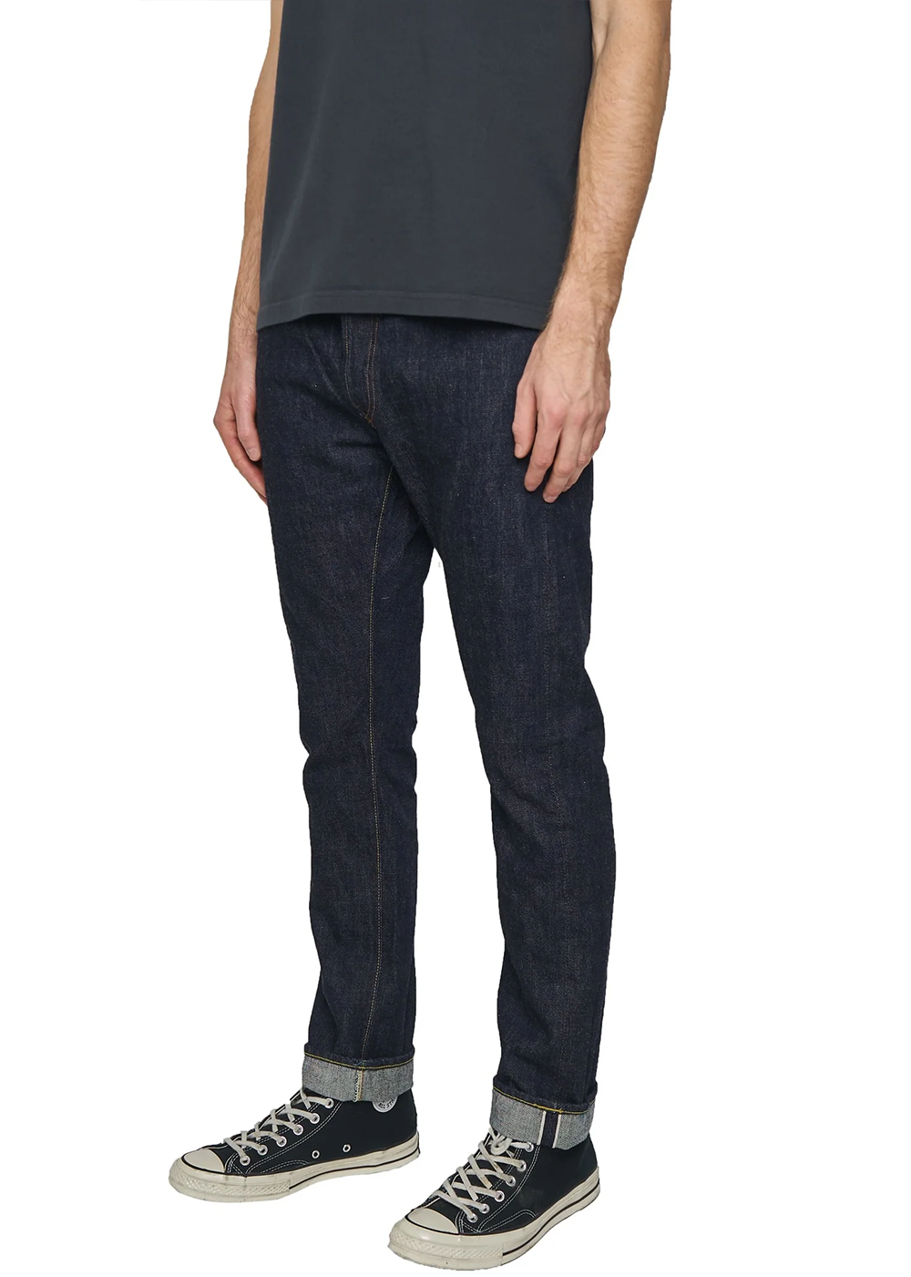 1110W - Tapered One Wash Selvedge 13.7oz Denim - FullCount Denim - Danali