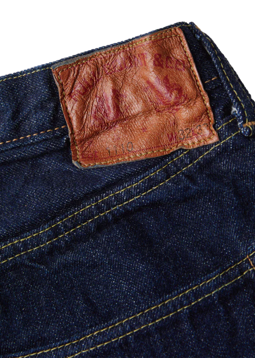 1110W - Tapered One Wash Selvedge 13.7oz Denim - FullCount Denim - Danali