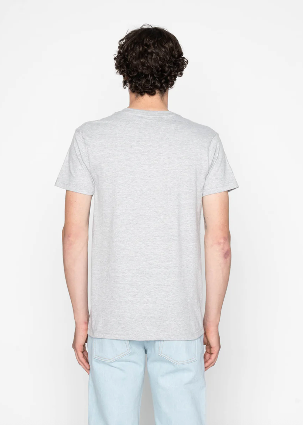 Pocket Tee Matsuba Pine Needles - Heather Grey - Naked and Famous Denim Canada - Danali - G003882820