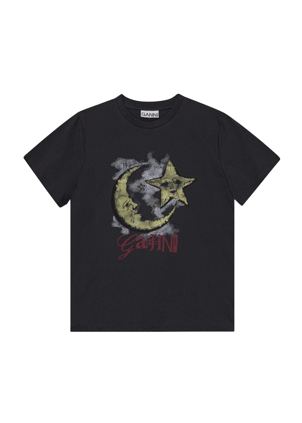 Basic Jersey Moonlight Relaxed T-Shirt - Phantom - GANNI Canada - Danali
