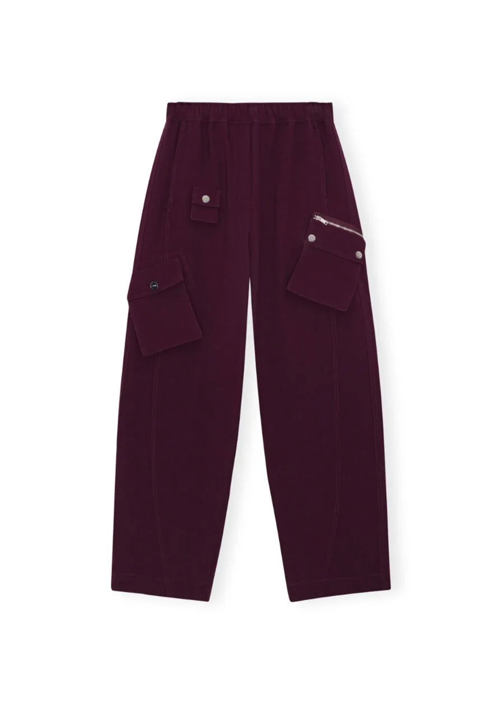 GANNI Future Twill Suiting Elasticated Pants Port Royale - GANNI Canada - Danali