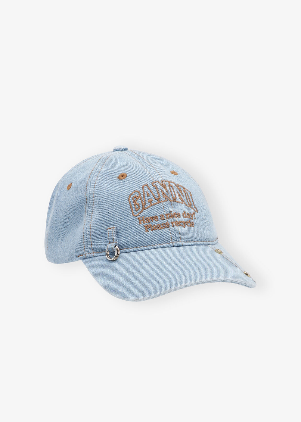 GANNI Denim Hat - Faded Denim - GANNI Canada - Danali