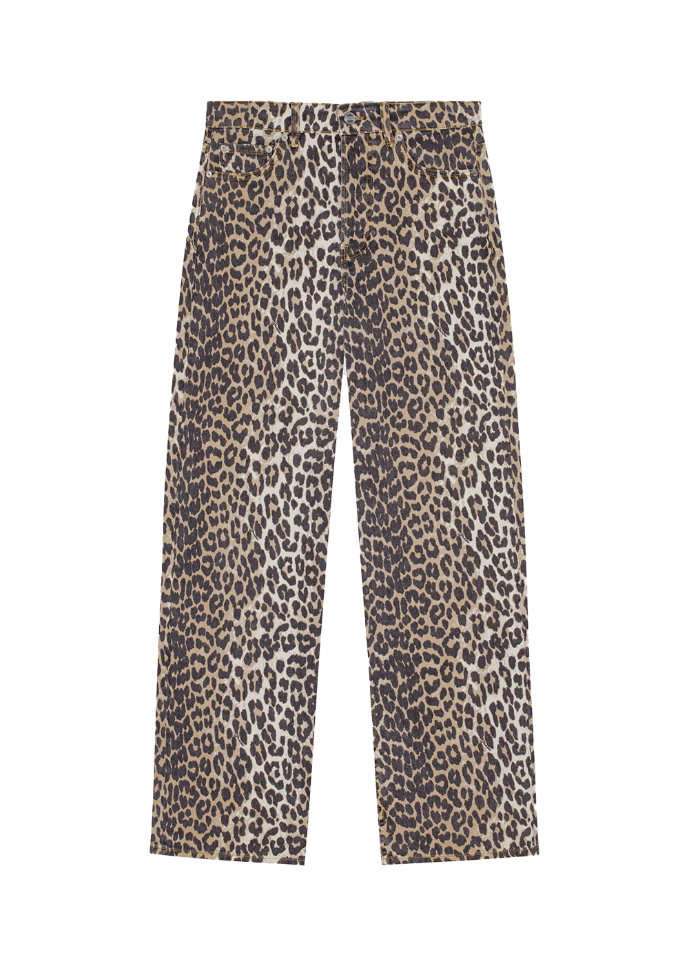 Leopard Print Izey Denim - Leopard - GANNI Canada - Danali