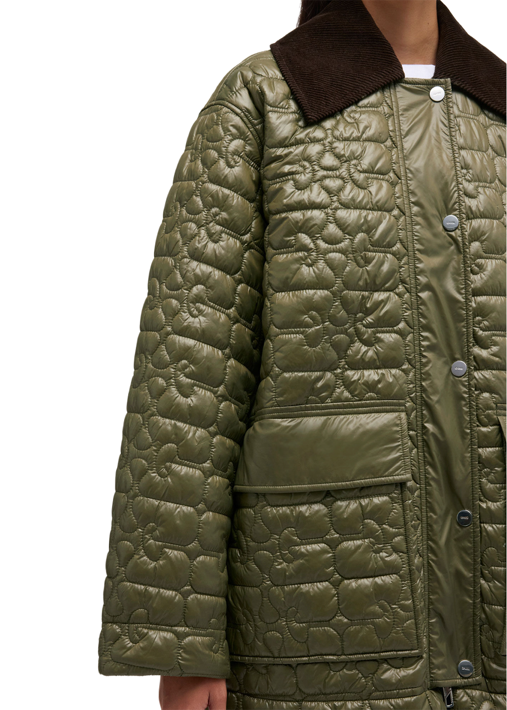 Shiny Quilt Jacket - Kalamata - GANNI Canada - Danali