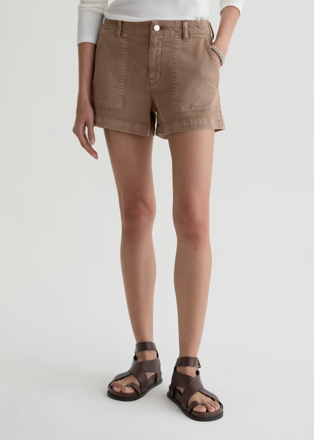 Analeigh Short - Sulfur Light Taupe - AG Jeans Canada - Danali - HYD1G85SFLT