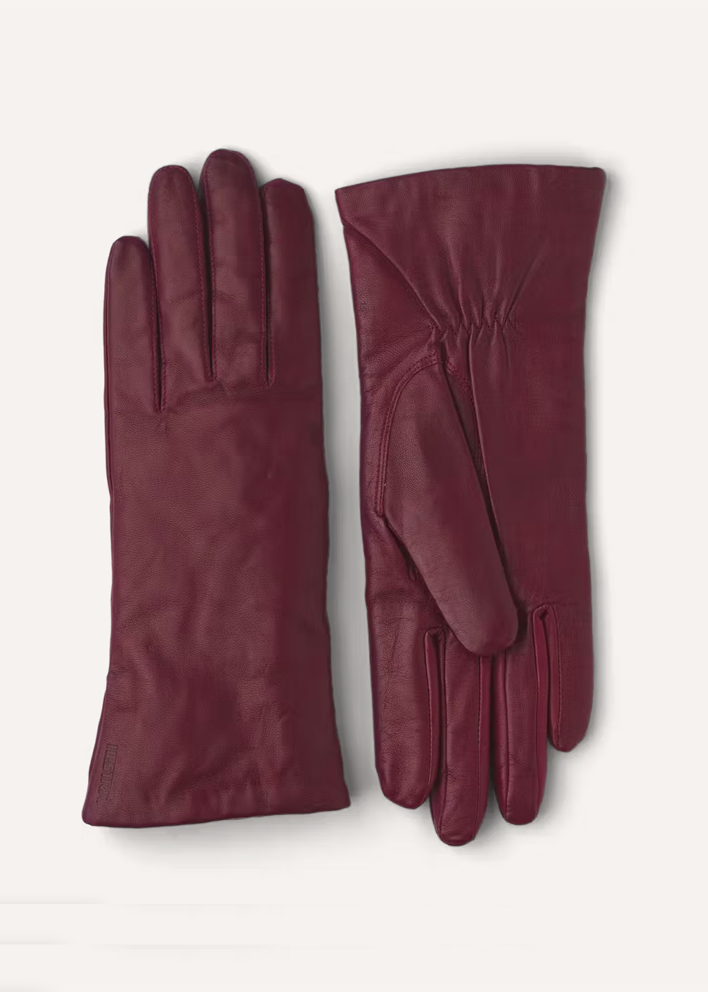Elisabeth Leather Gloves - Dark Red - Hestra Canada - Danali
