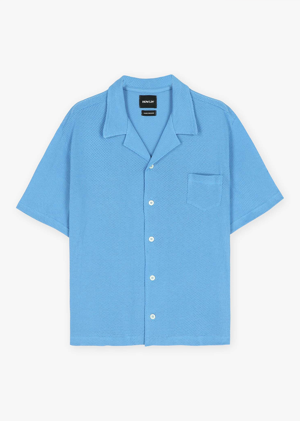 Bass Culture Mesh Short Sleeve Shirt - Malibu - Howlin Knitwear Canada - Danali