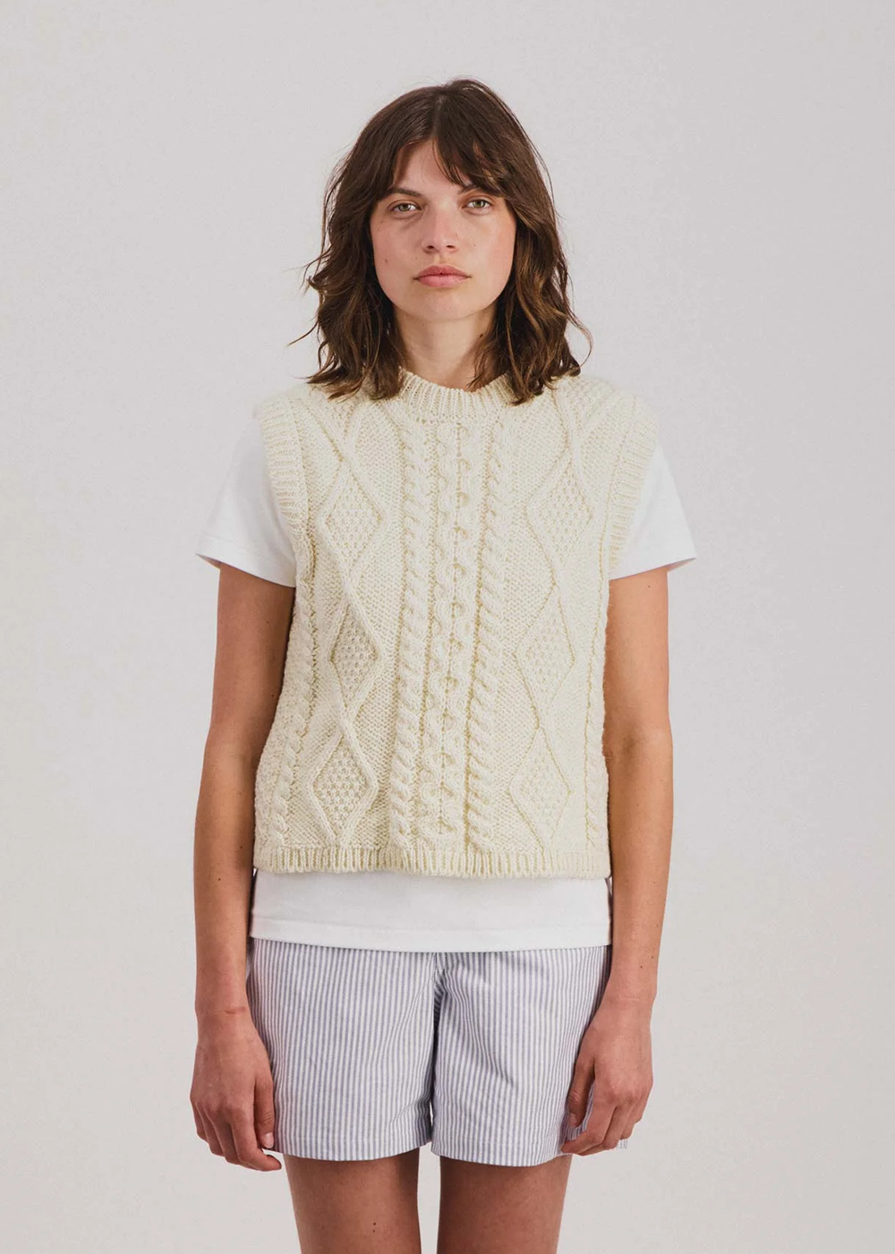 Belle de Jour Knit Vest - Ecru - Howlin' Canada - Danali