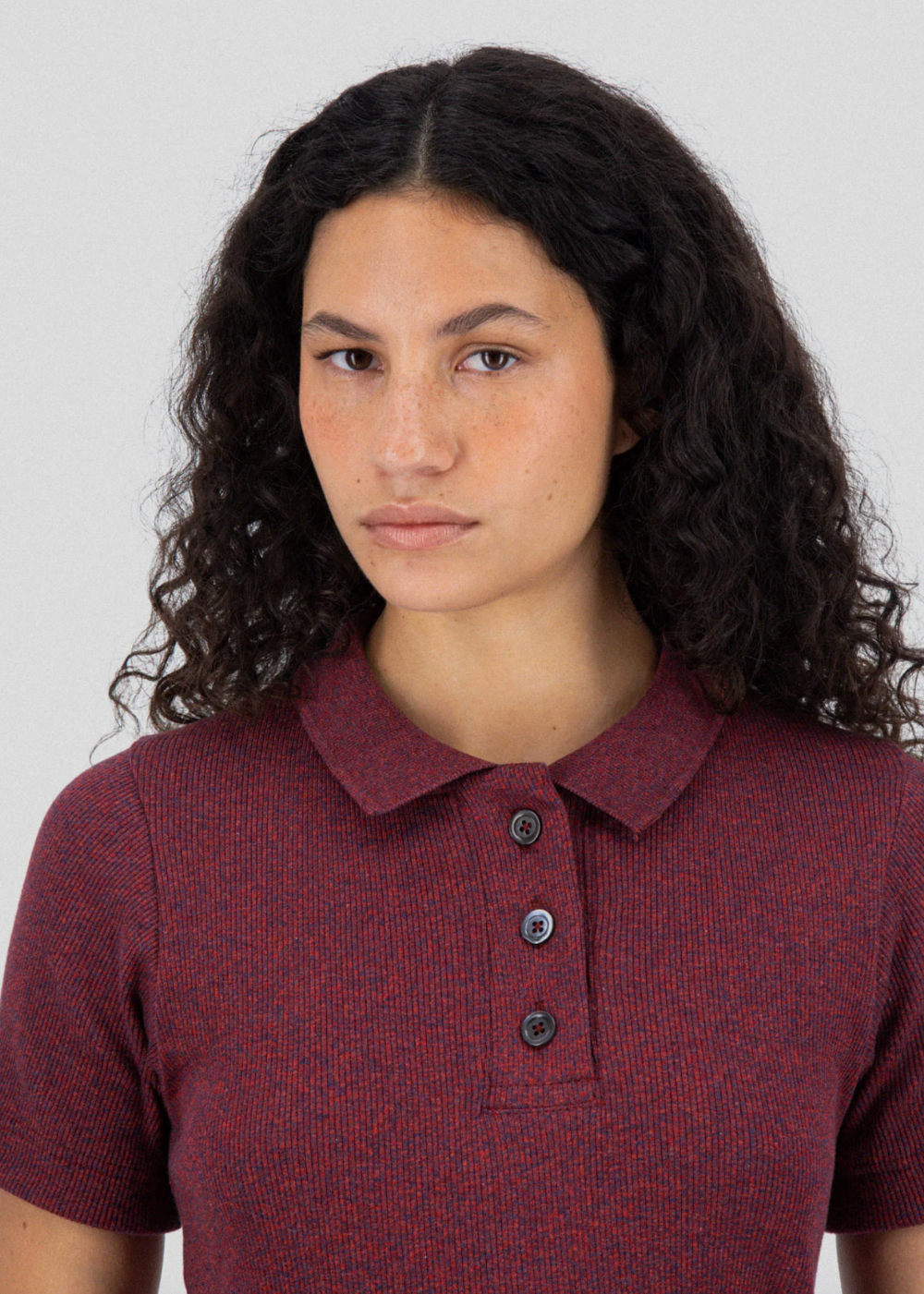 Lost In Paradise Polo - Space Red - Howlin Knitwear Canada - Danali