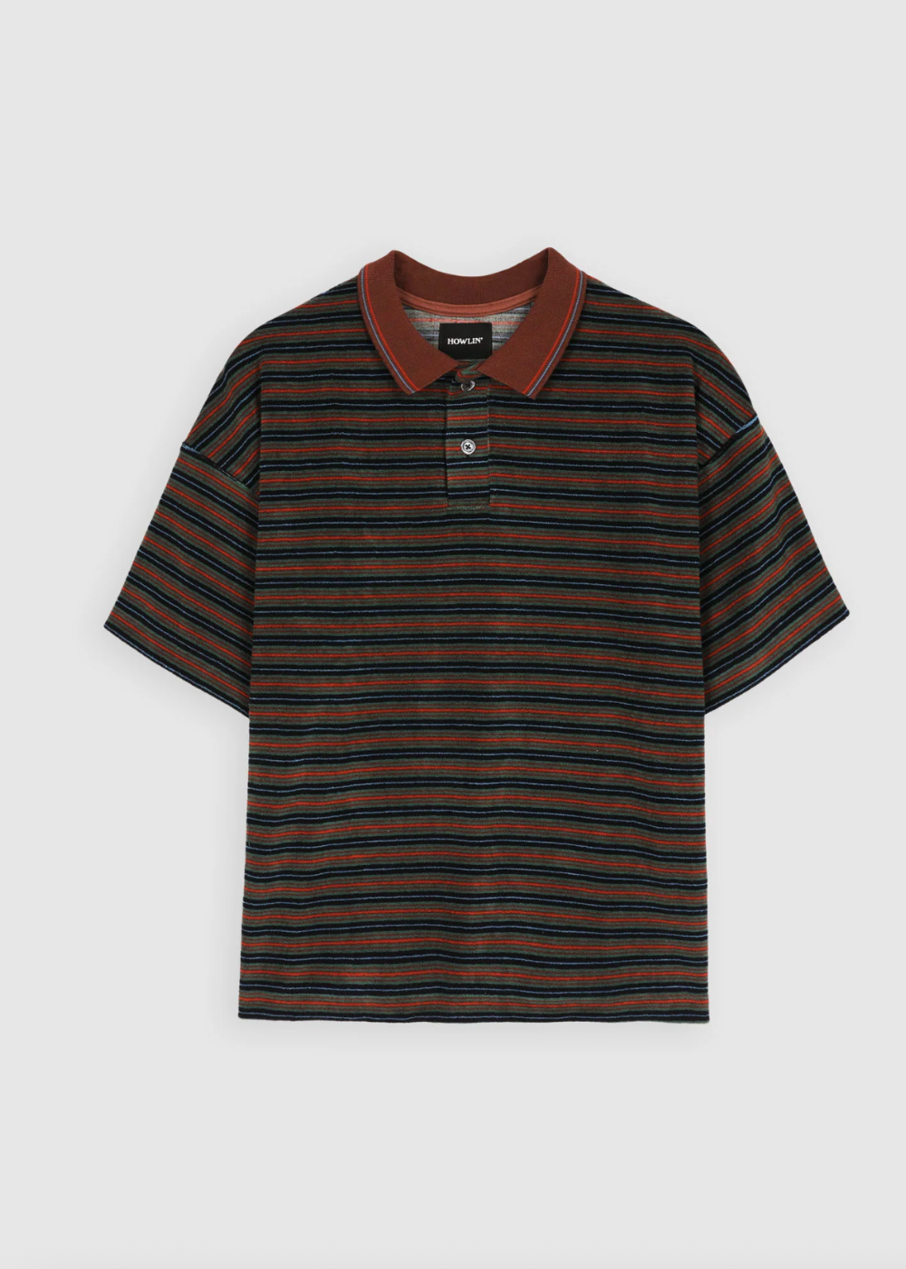 Space Polo Striped Terry - Astro Minds - Howlin Knitwear Canada - Danali