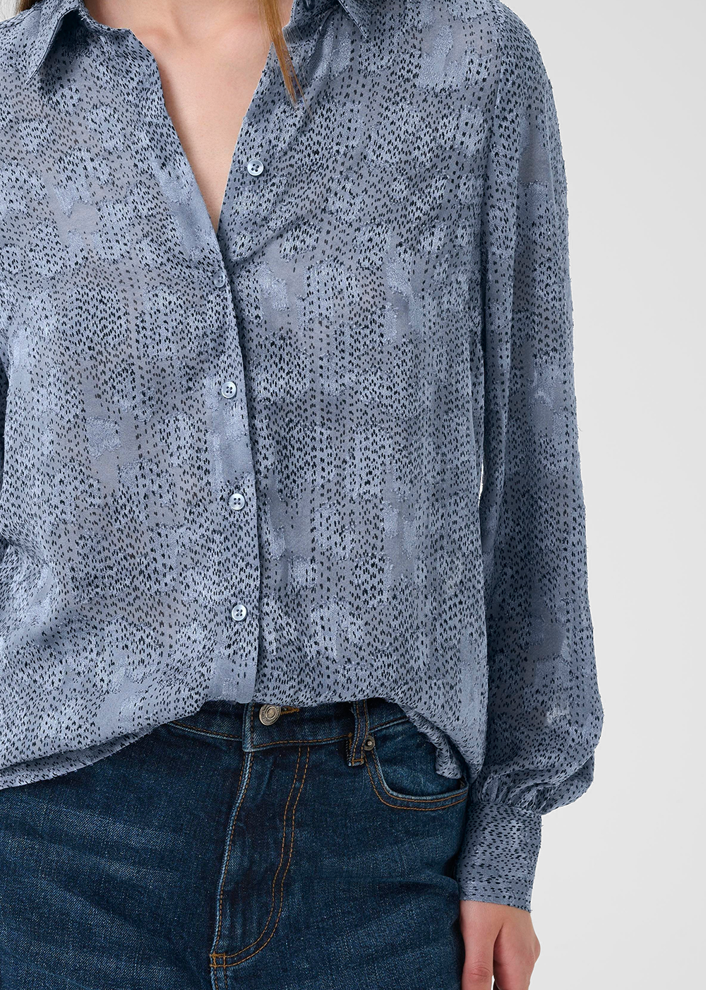 Addison Shirt - Blue Dots - InWear Canada - Danali