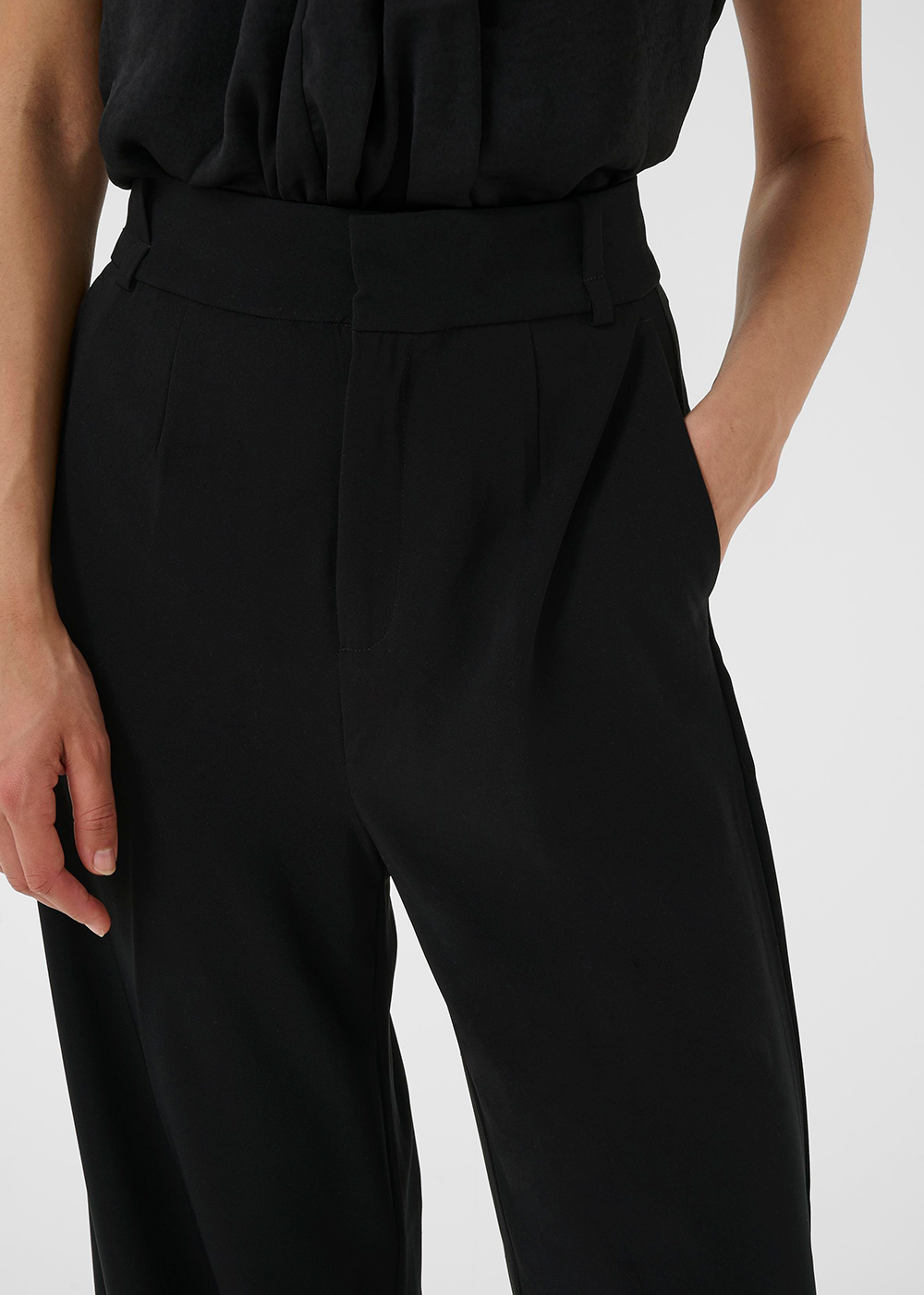 Adian Vox Wide Pants - Black - InWear Canada - Danali