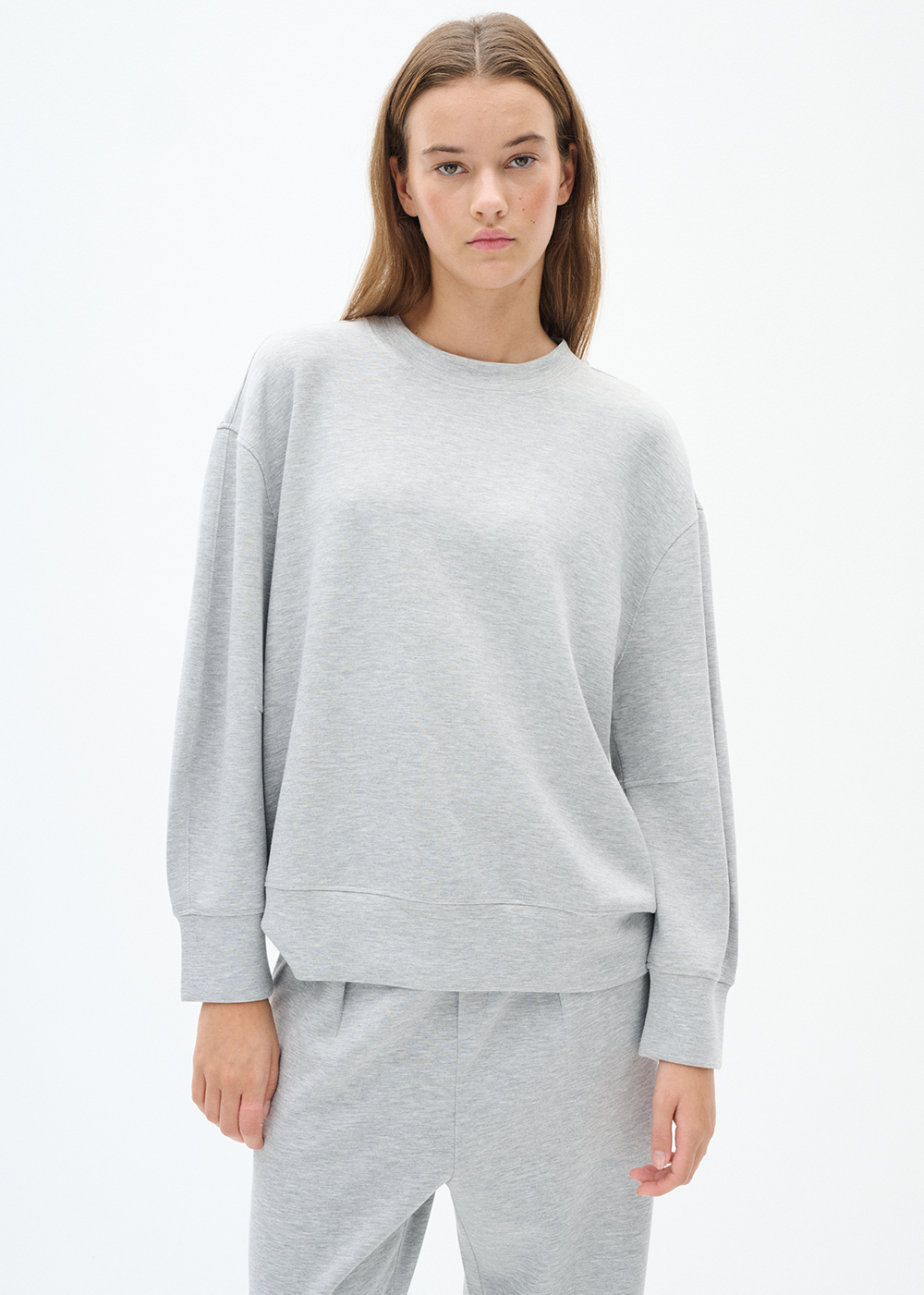 Annieh Melange Sweatshirt - Granite Melange - InWear Canada - Danali