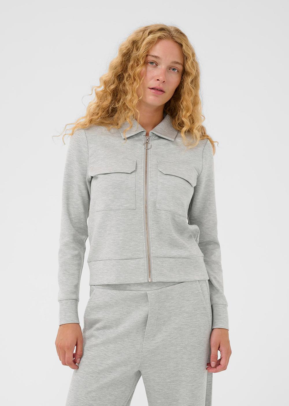 Beca Melange Cardigan - Granite Melange - InWear Canada - Danali