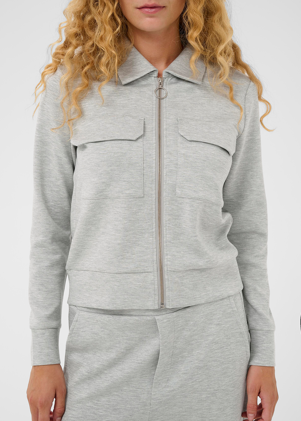 Beca Melange Cardigan - Granite Melange - InWear Canada - Danali