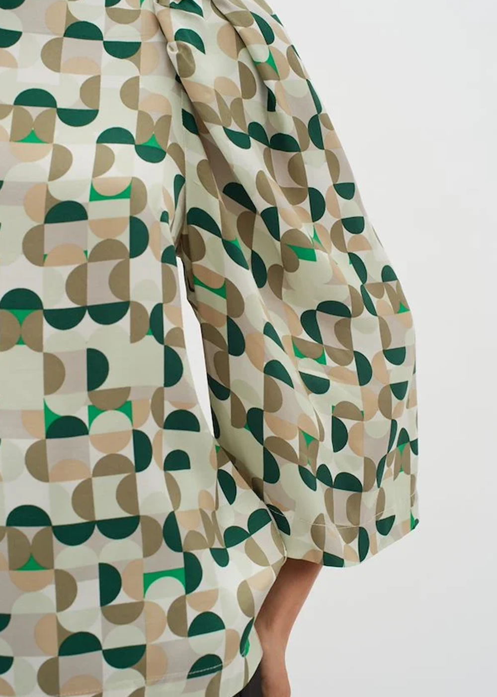 Beril Geometric Blouse - Green - InWear Canada - Danali