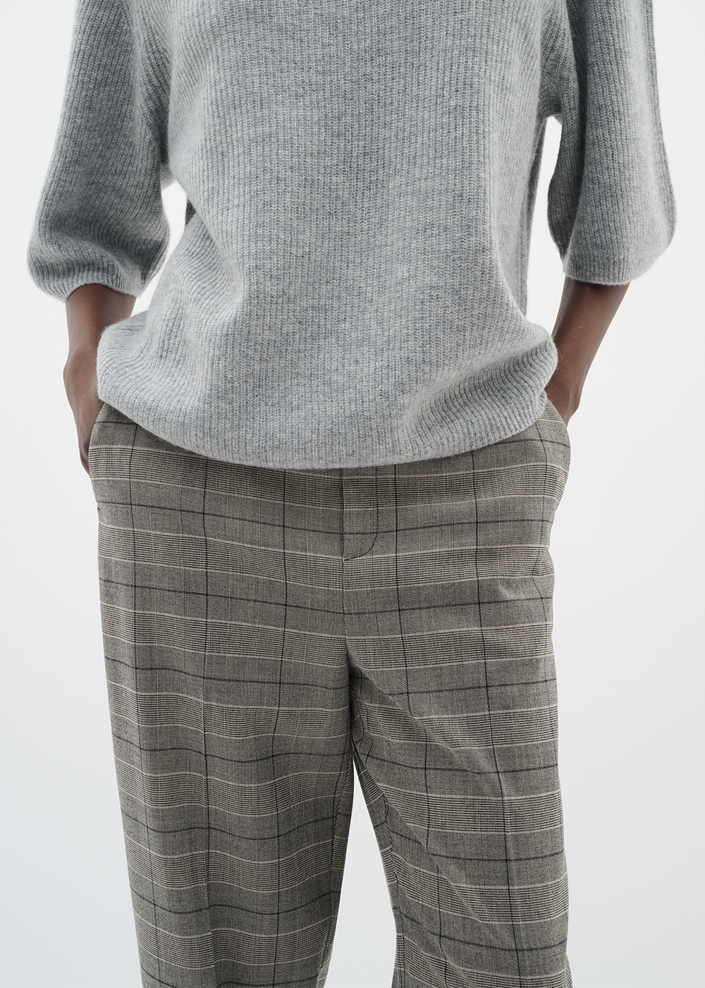 Brooklyn Cigarette Pant - Black/White - InWear Canada - Danali