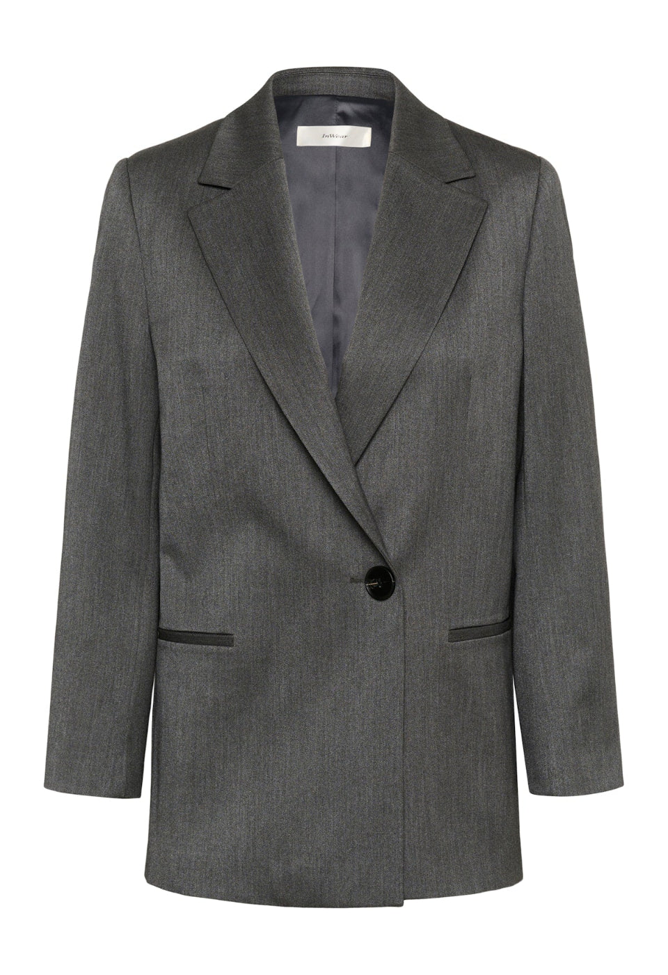 Brunilda Blazer - Dark Grey Melange - InWear Canada - Danali