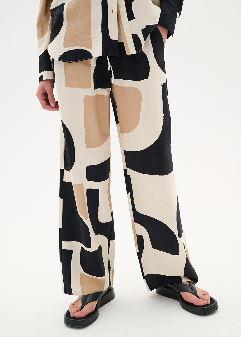 Comino Pants - Neutral Soft Block - InWear Canada - Danali