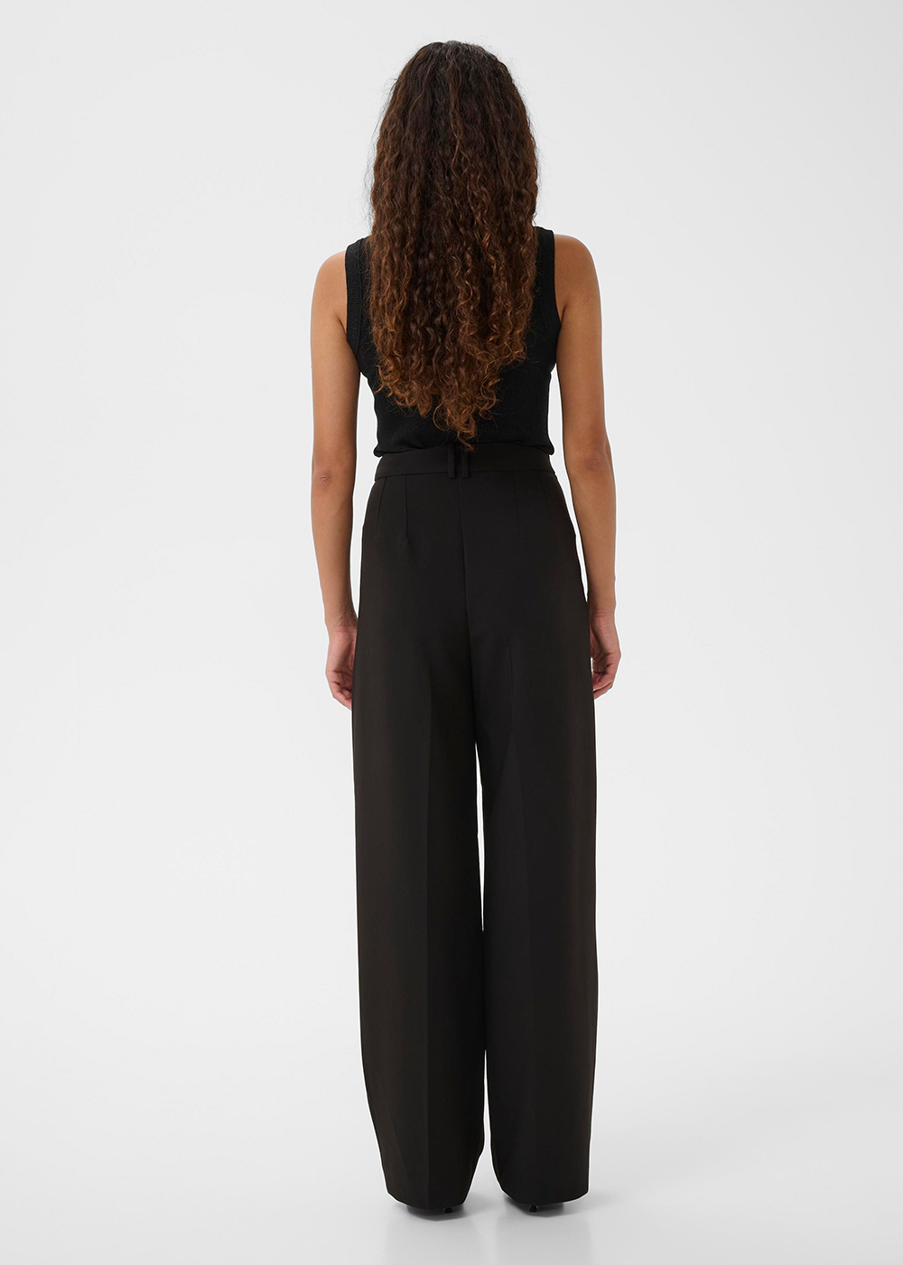 Dagna Lurex Rollneck Top - Black Glitter - InWear Canada - Danali