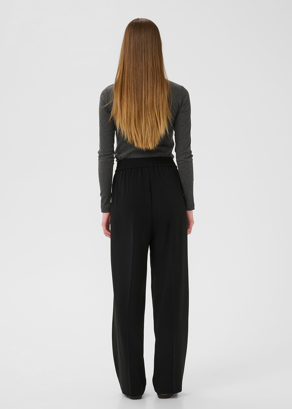 Dagna Rollneck Long Sleeve T-Shirt - Dark Grey Melange - InWear Canada - Danali