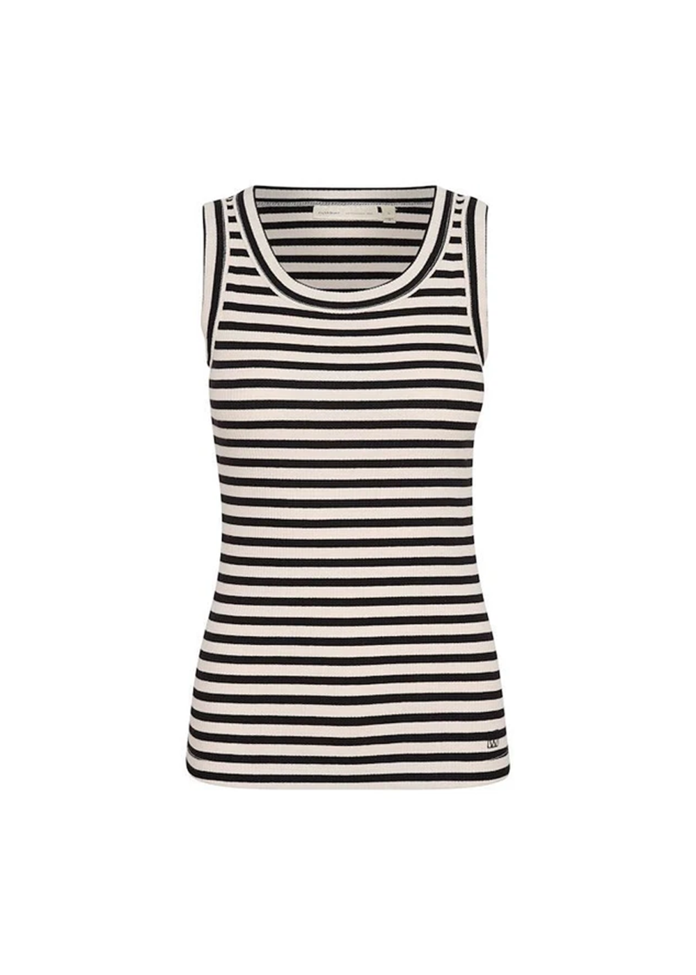 Dagna Striped Tank Top - Black/White - InWear - Danali Canada