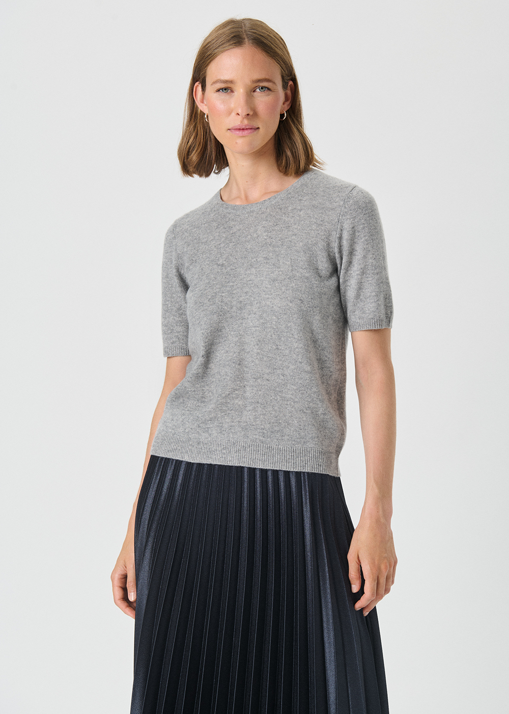 Everlotta Cashmere Sweater - Gray Melange - InWear Canada - Danali
