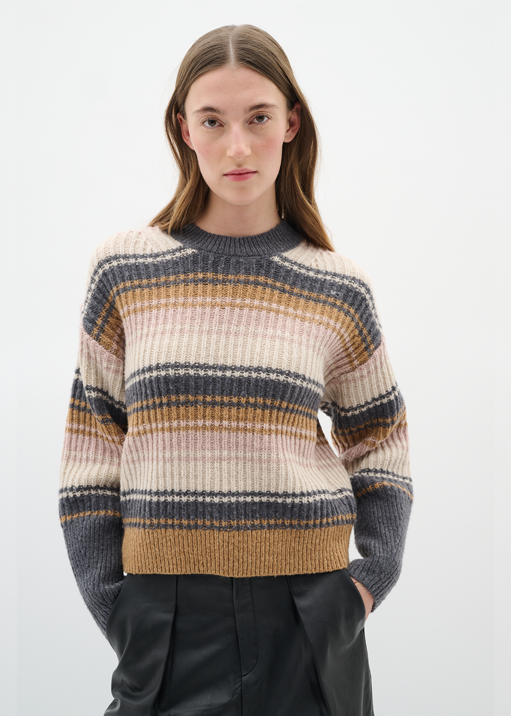 Garp Sweater - Multi Stripes - InWear Canada - Danali