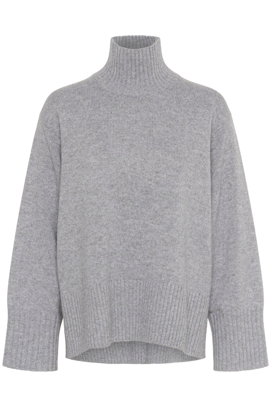 Gea Kaxy High Neck Sweater - Granite Melange - InWear Canada - Danali