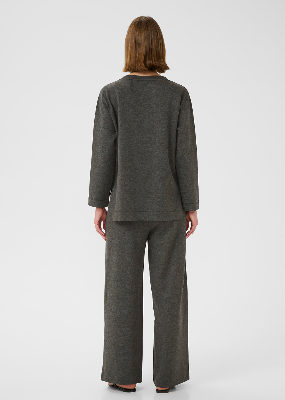 Gincent Melange Crewneck - Dark Grey Melange - InWear Canada - Danali