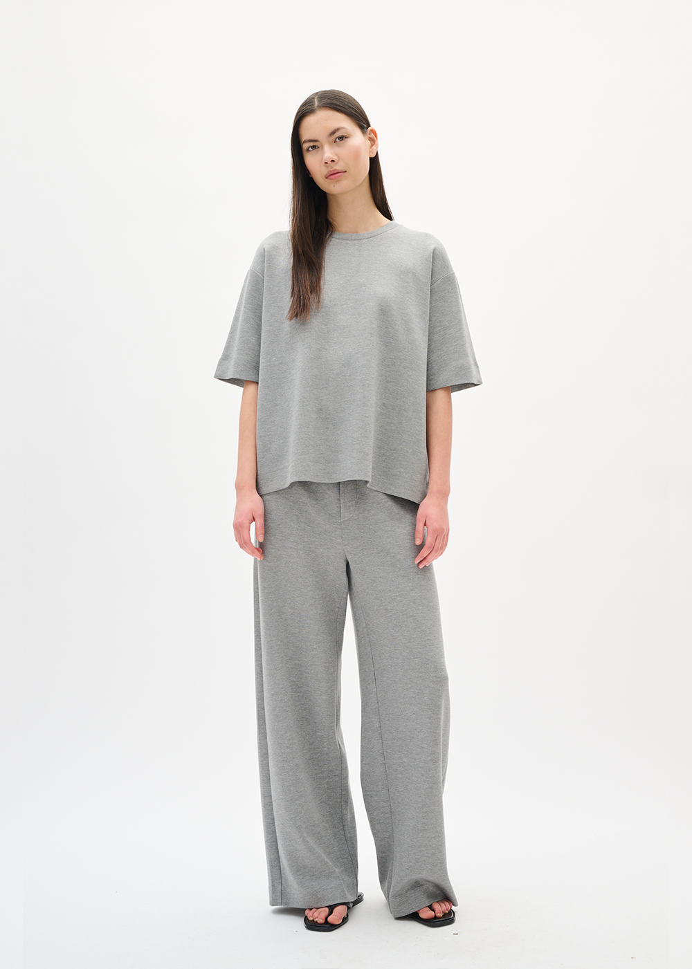 Gincette Melange Pants - Medium Grey - InWear Canada - Danali