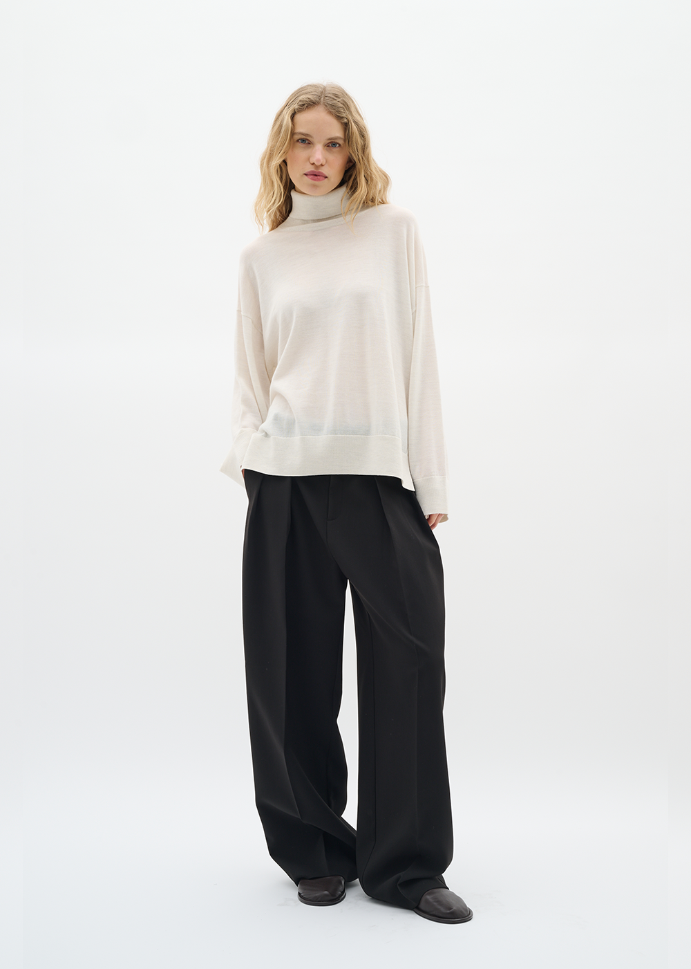 Gito Turtleneck Sweater - Whisper White - InWear Canada - Danali