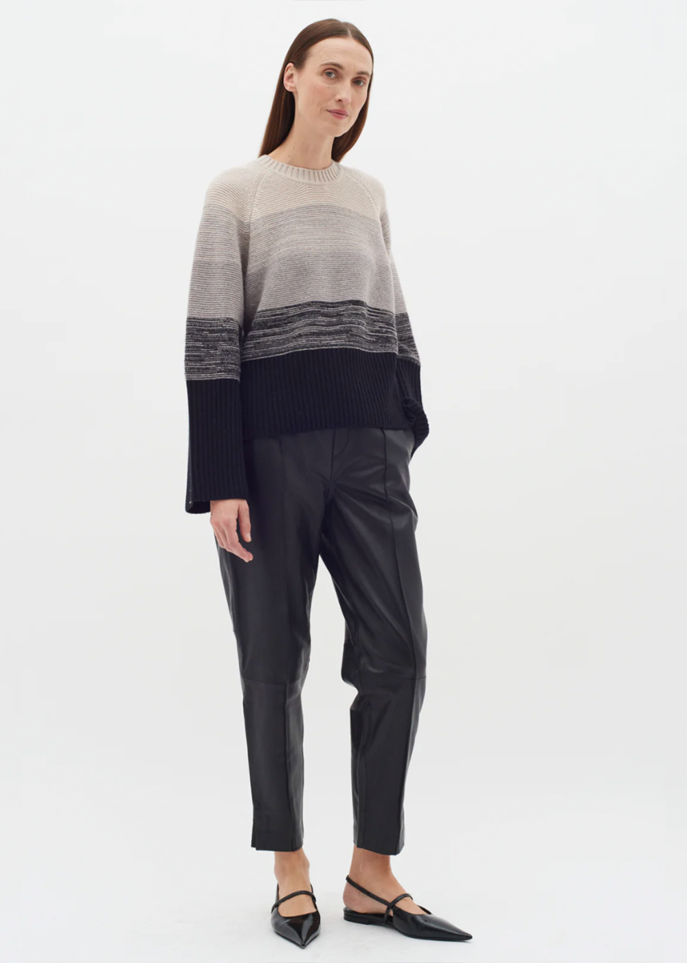 Kaxy Sweater - Sandy Grey Melange - InWear Canada - Danali