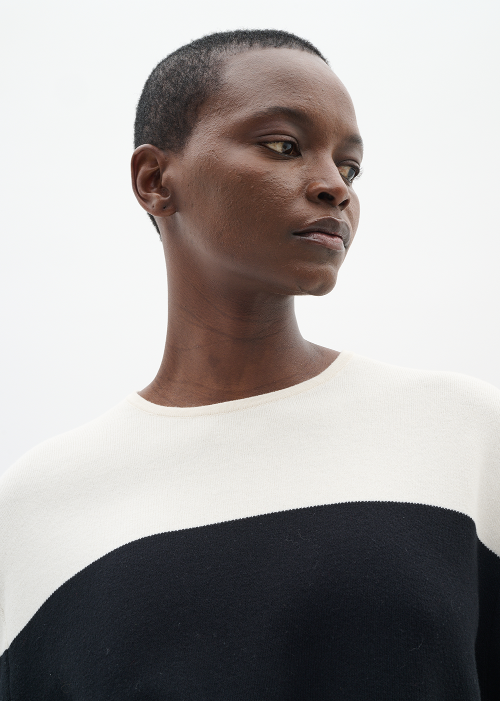 Kaylla Sweater - Whisper White/Black - InWear Canada - Danali
