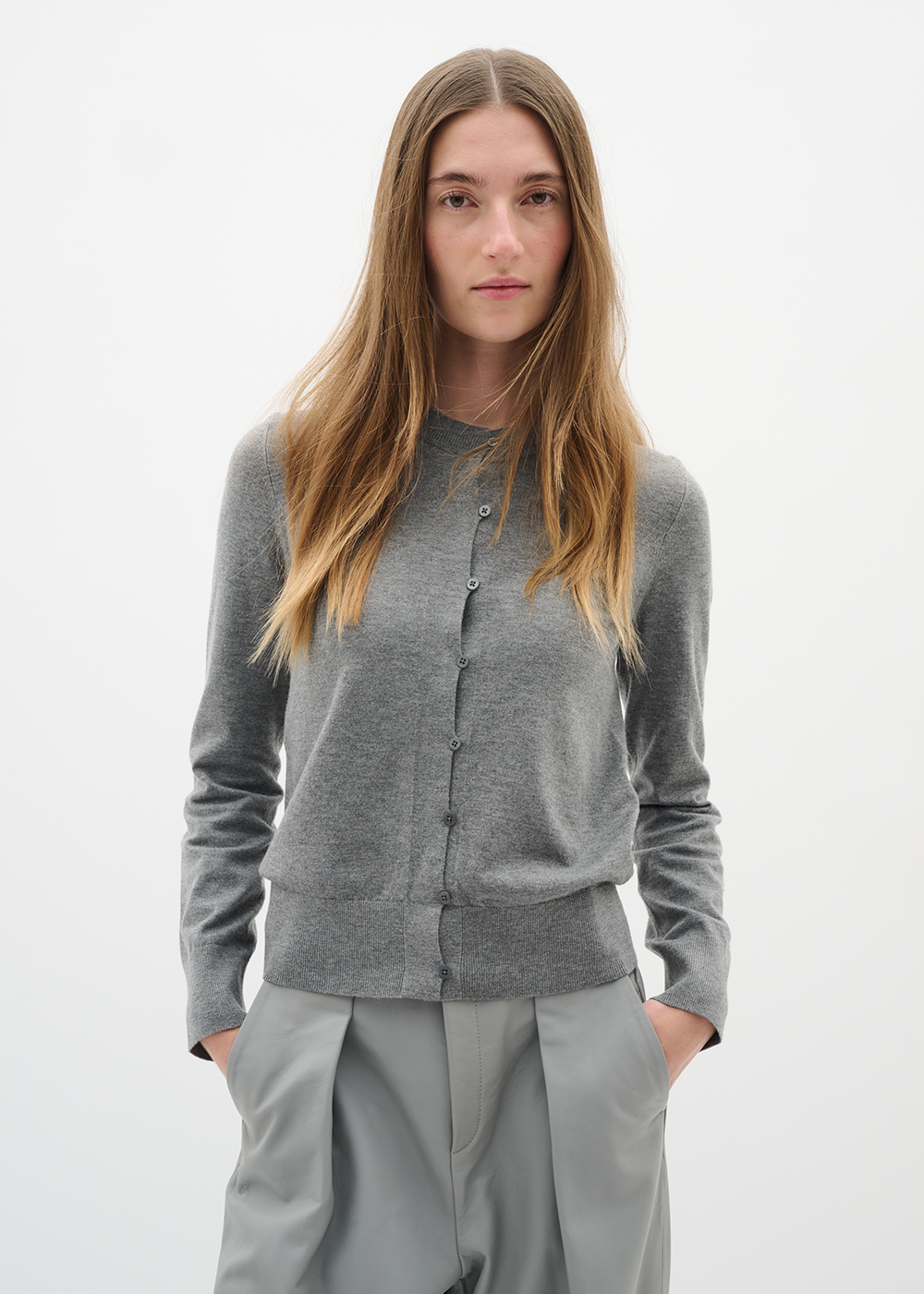 Kellsie Cardigan - Medium Grey Melange - InWear