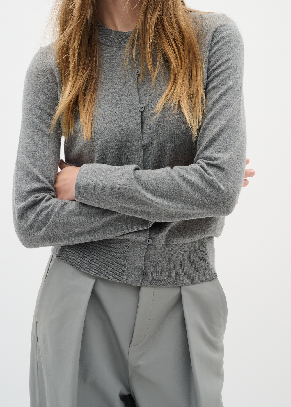 Kellsie Cardigan - Medium Grey Melange - InWear