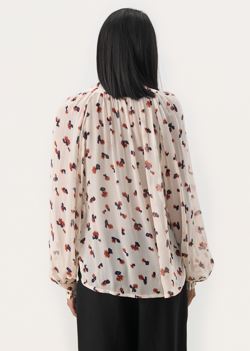 Kelsia Blouse - Multi Blurred Flower - InWear Canada - Danali