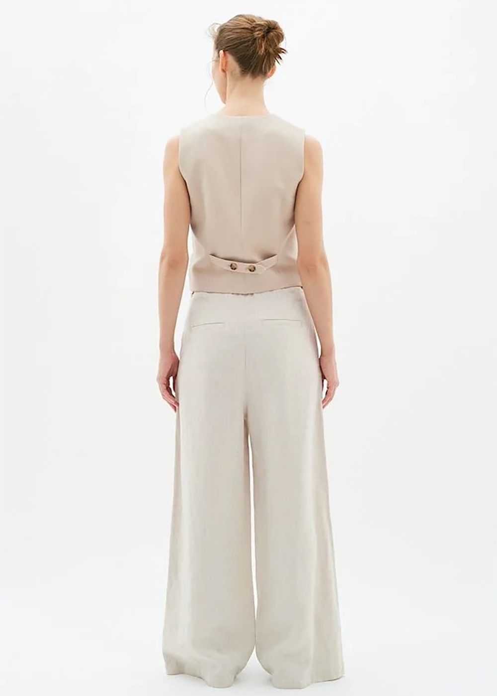 Peg Linen Pants - Haze Melange - Inwear - Danali - Canada - 30109179