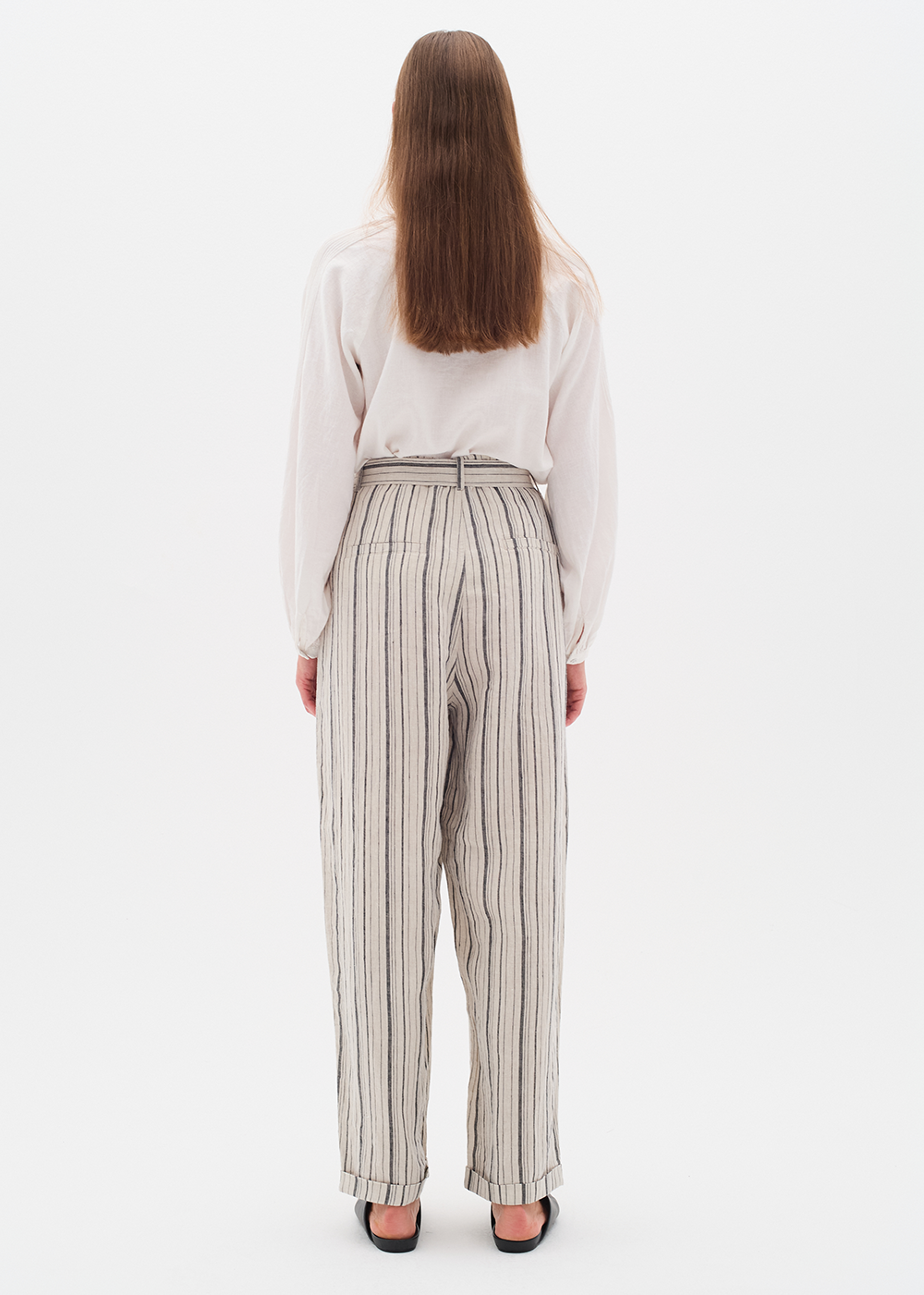 Rigitta Pant - Black Stripe - InWear Canada - Danali