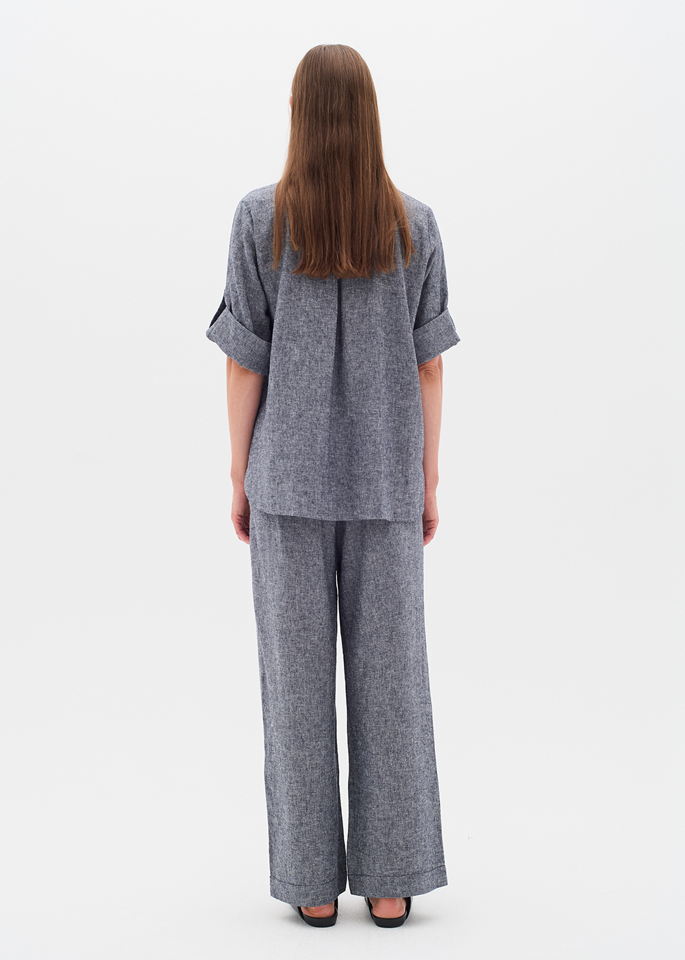Rimone Blouse - Marine Blue Melange - InWear Canada - Danali