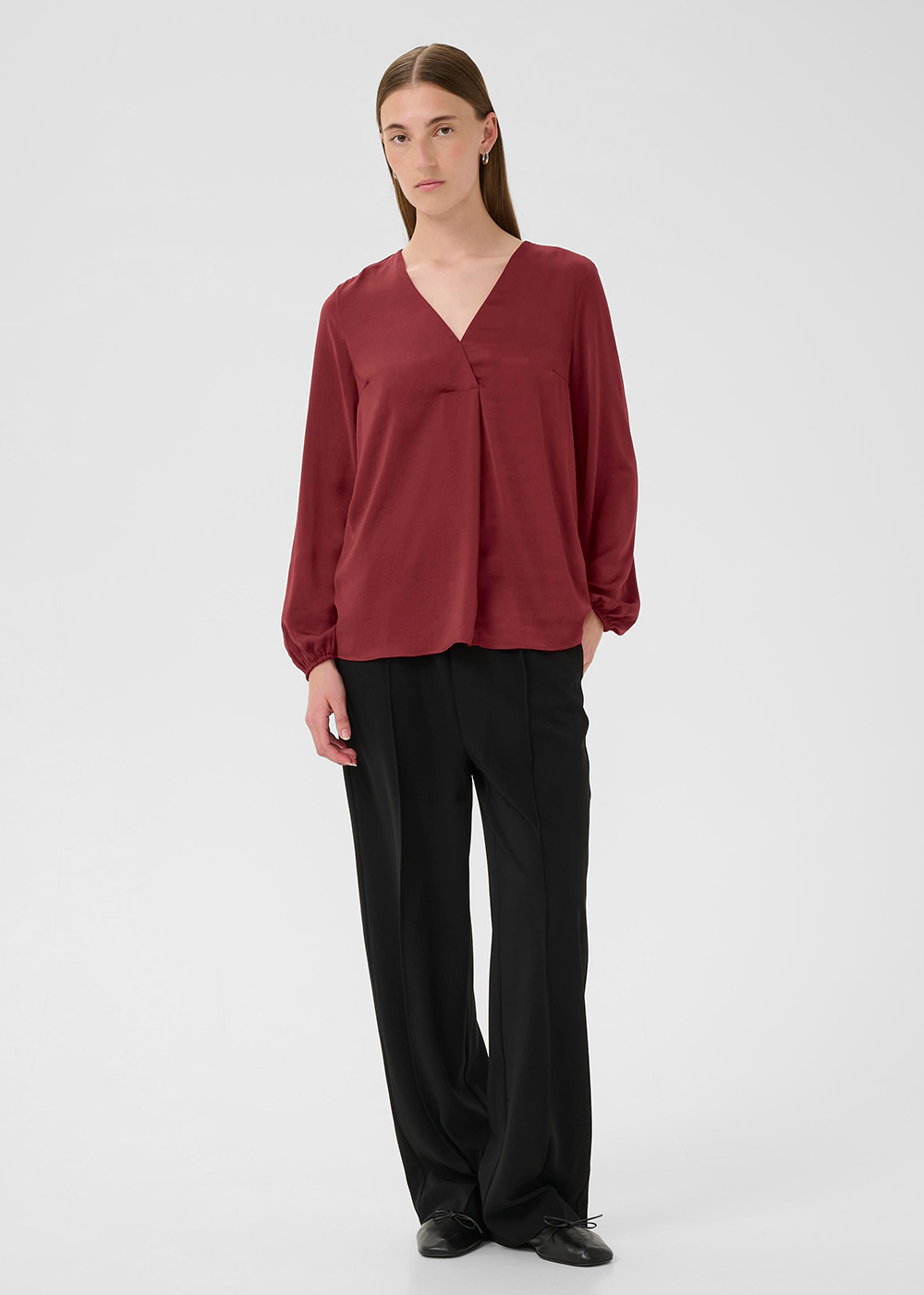 Rinda Blouse - Cabernet - InWear Canada - Danali