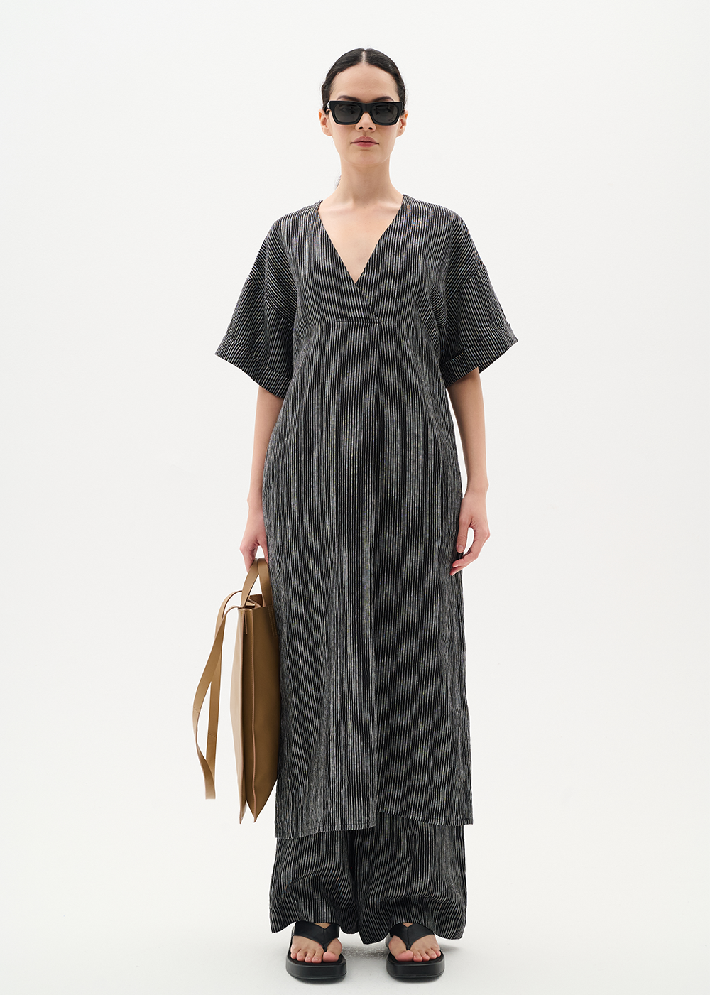 Solina Dress - Black Stripe - InWear Canada - Danali