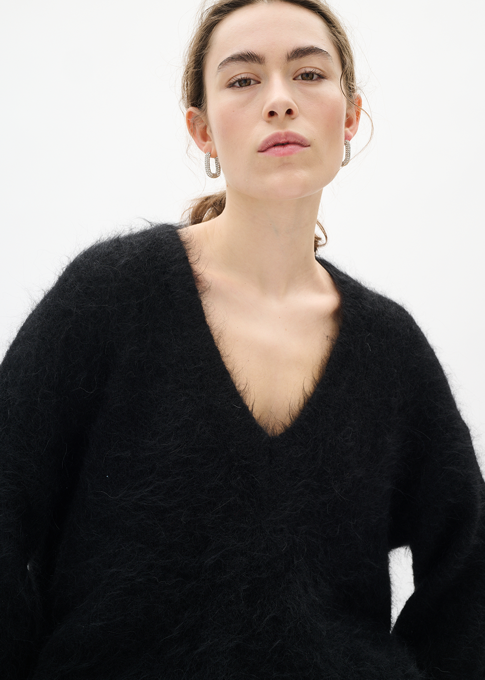 Tello V-Neck Sweater - Black - InWear Canada - Danali