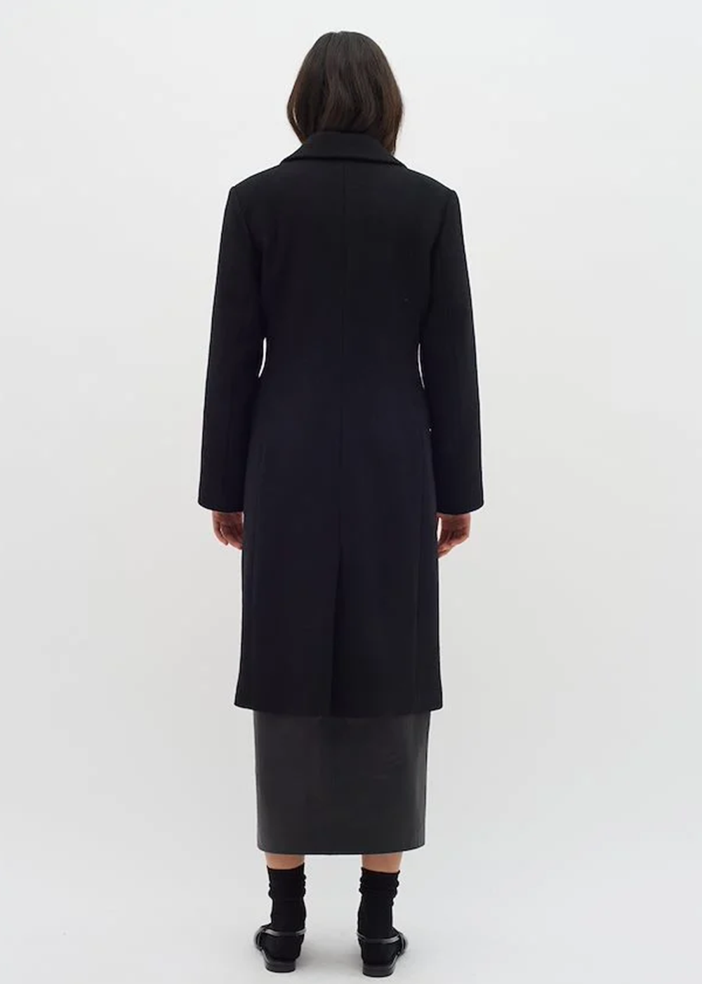 Thora Lapel Coat - Black - InWear Canada - Danali